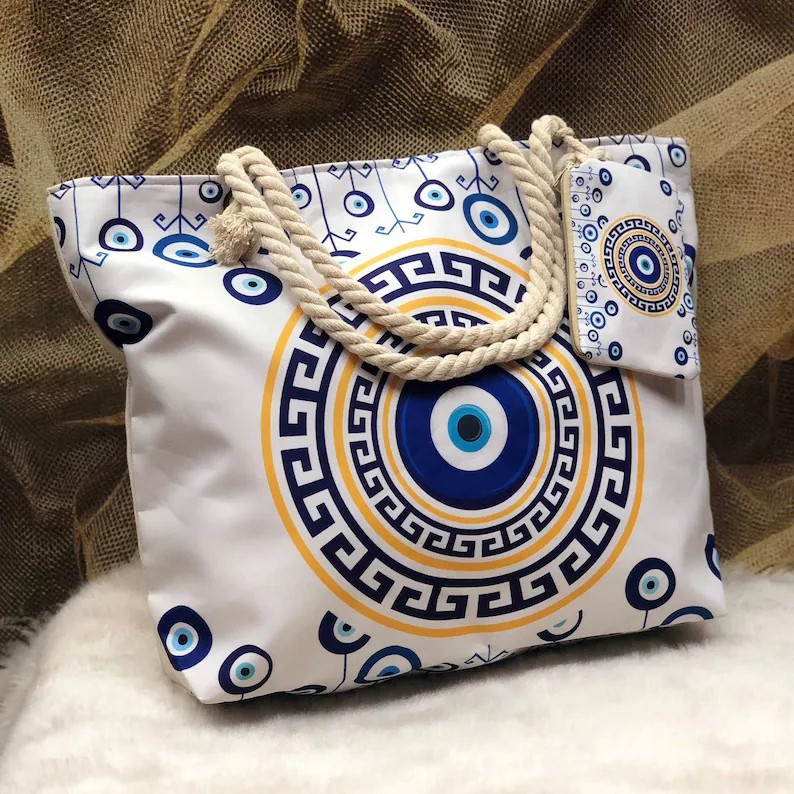 Casava Polyester Devil’s Eye Beach Bag