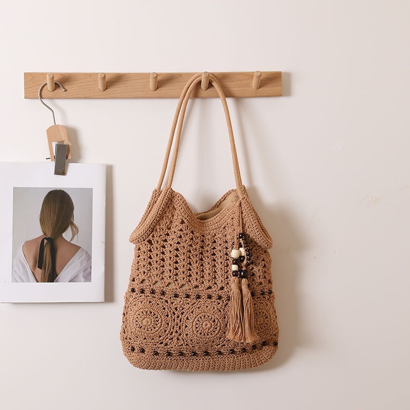 Casava Hollow Square Zipper Tote Bag