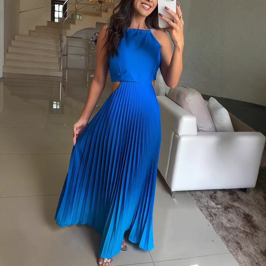 Casava Neck Sleeveless Strap Dress