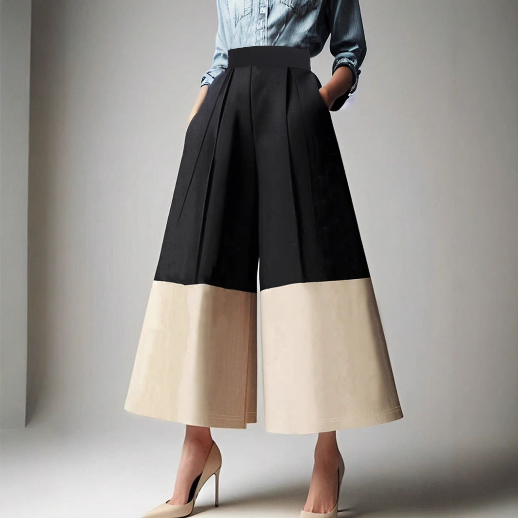Women’s Casual Color Block Ankle-Length