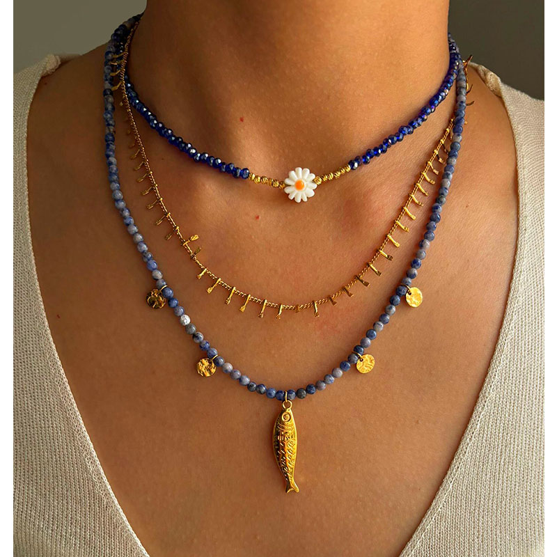 Casava Pentagram GeoGlow Necklace