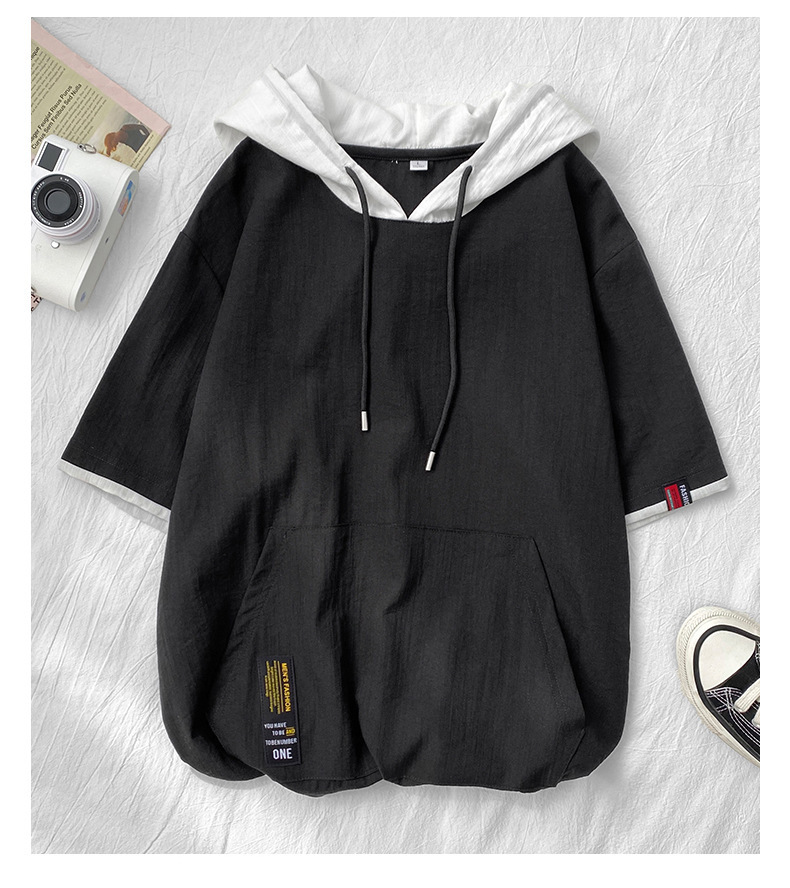 Casava Short-Sleeved Hooded Sweater