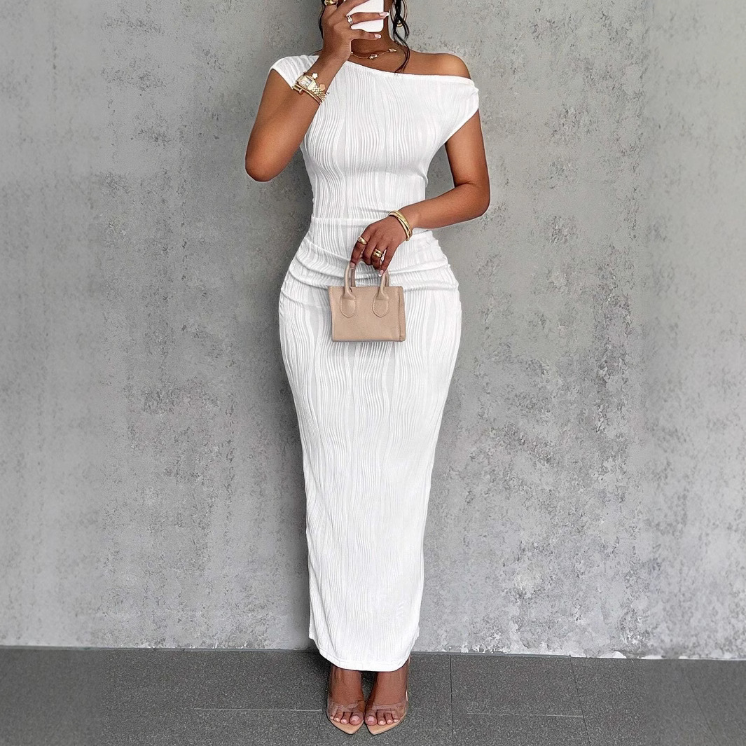 Casava Slant Shoulder Dress