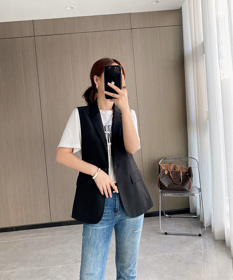 Spring And Autumn Sleeveless Suit Vest