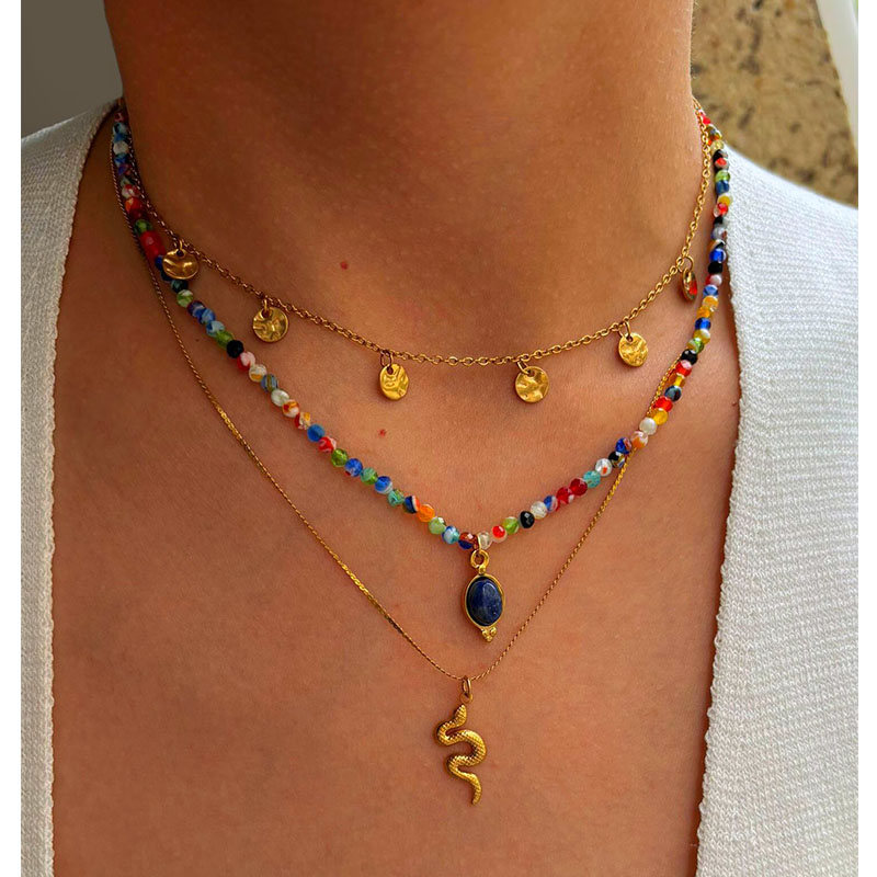 Casava Pentagram GeoGlow Necklace