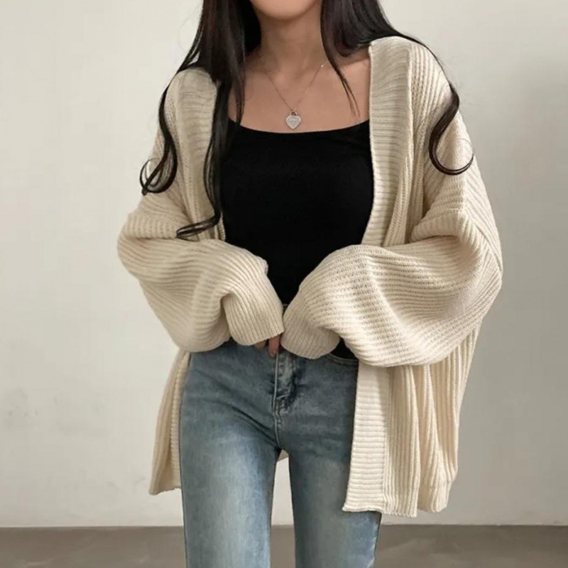 Versatile Knitted Open Cardigan