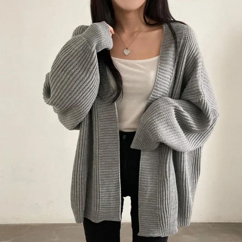 Versatile Knitted Open Cardigan