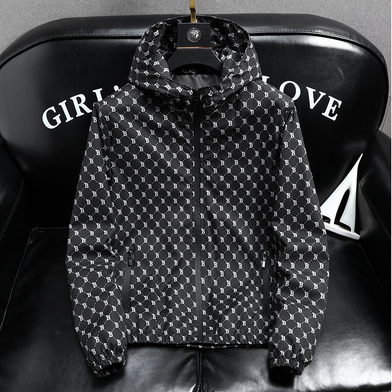 Stripe Jacket With Zipper