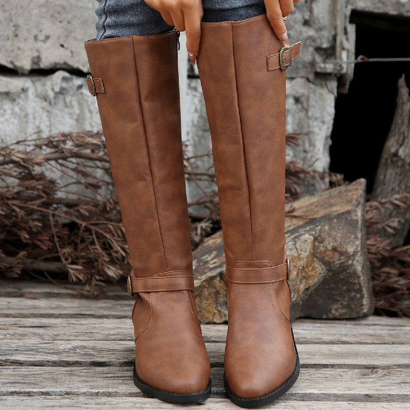 Casava BucklePrint High-Tube Martin Boots