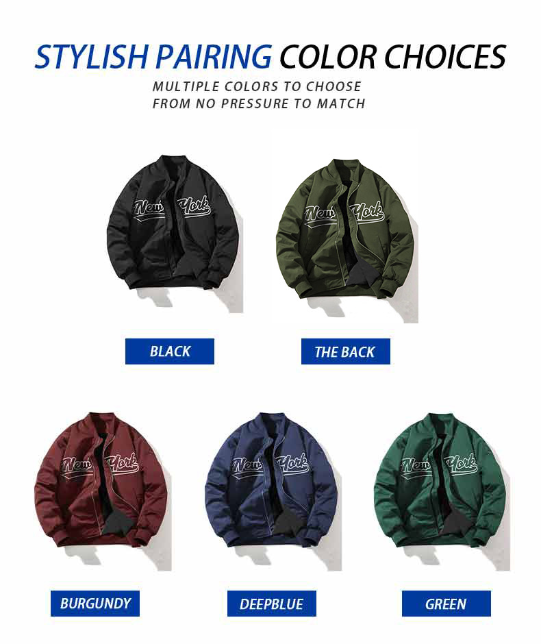Men's Casual Sporty Baseball Collar Workwear Jacket