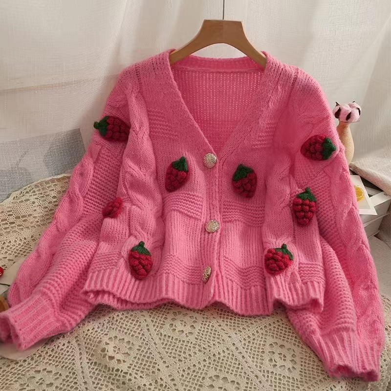 Embroidered Casual V-neck A-line Coat
