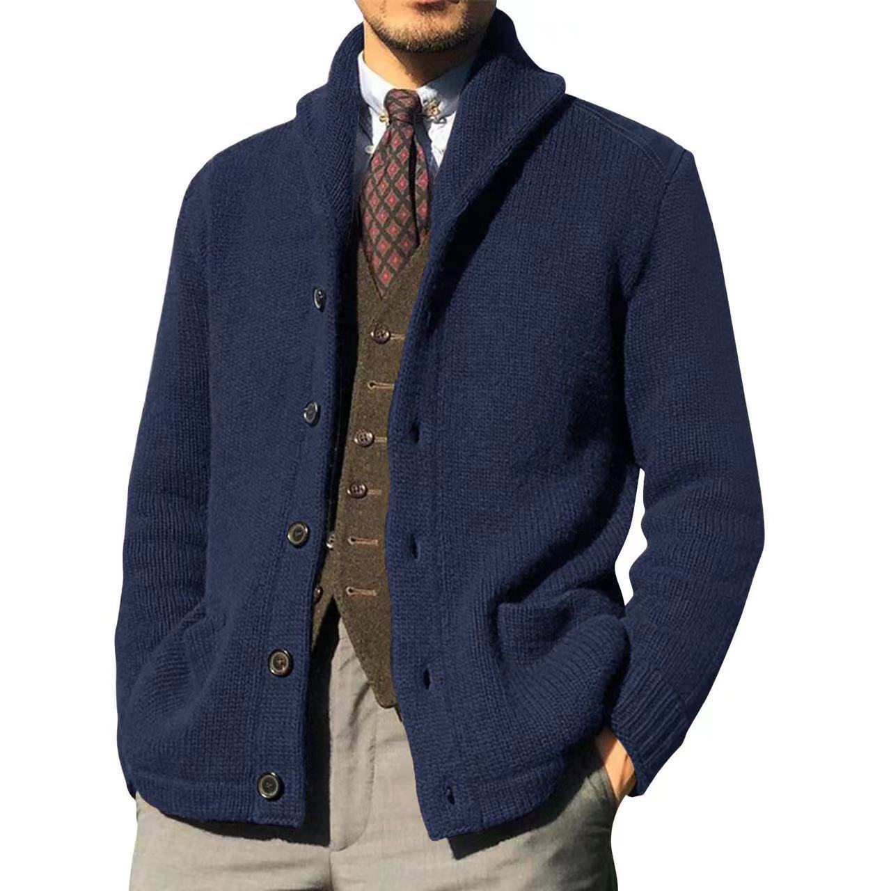 Men's Knitted Cardigan Sweater