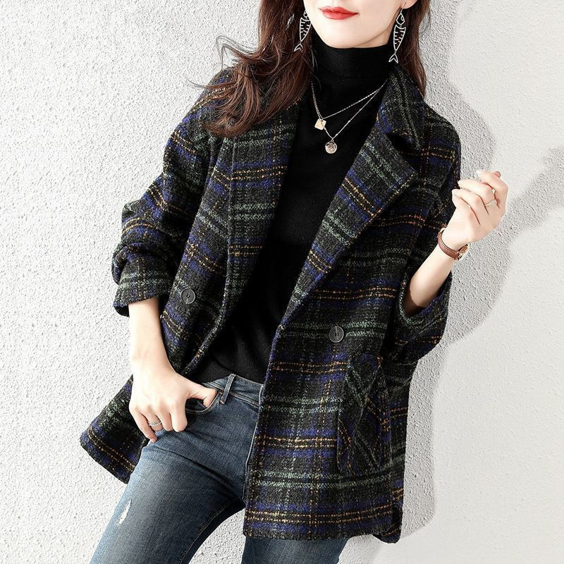 Elegant Women's Woolen Coat Pullover