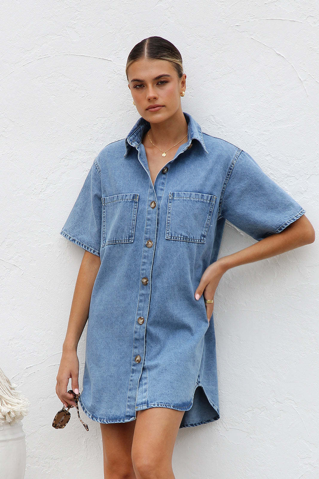 Denim Cardigan Loose