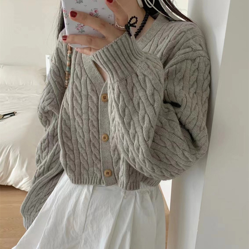 Loose High Waist Knitted Cardigan