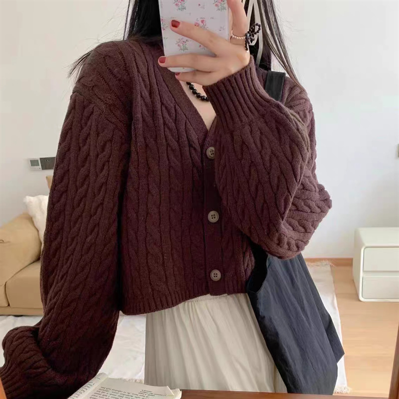 Loose High Waist Knitted Cardigan