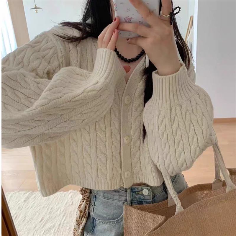 Loose High Waist Knitted Cardigan