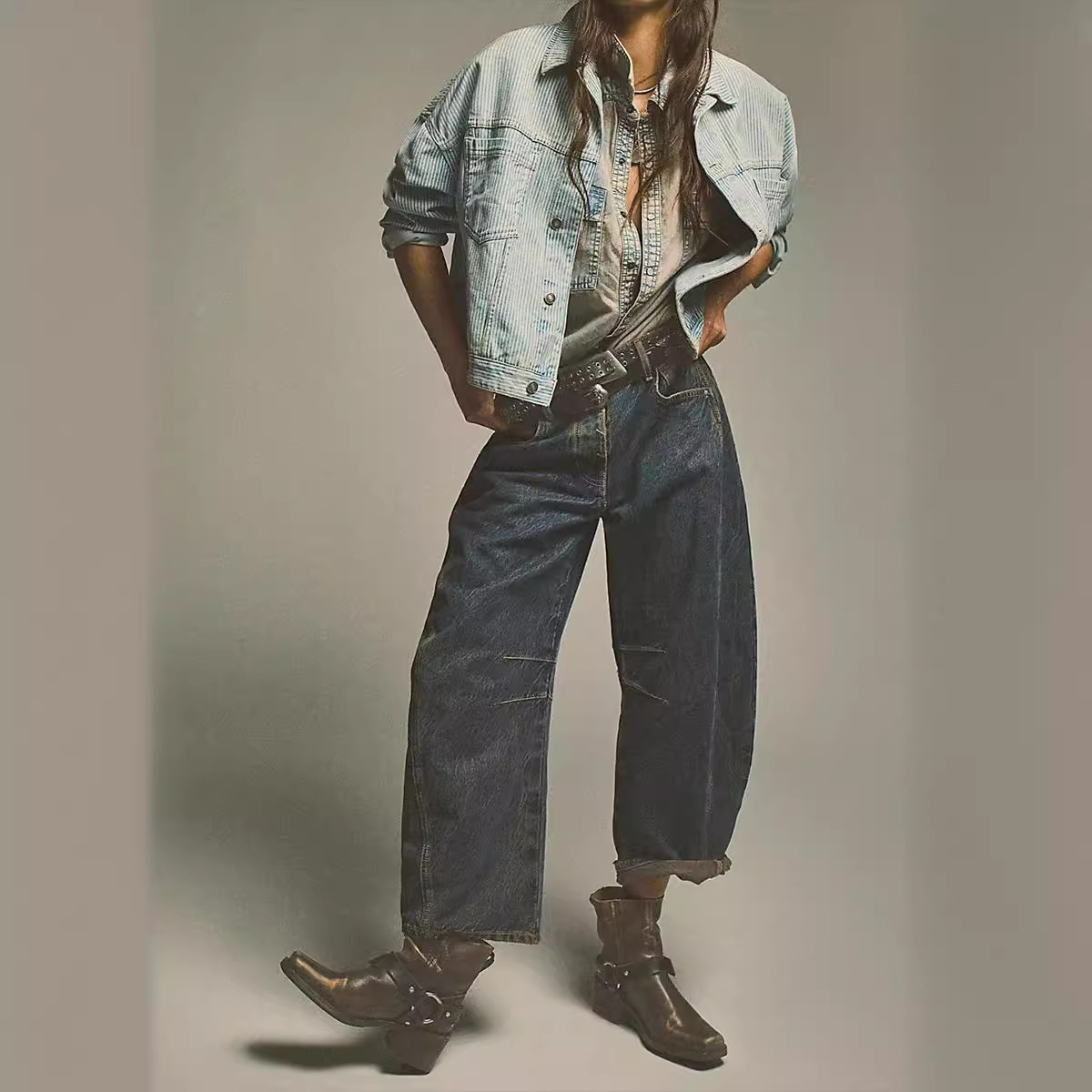 Loose Wide Leg Women's Jeans
