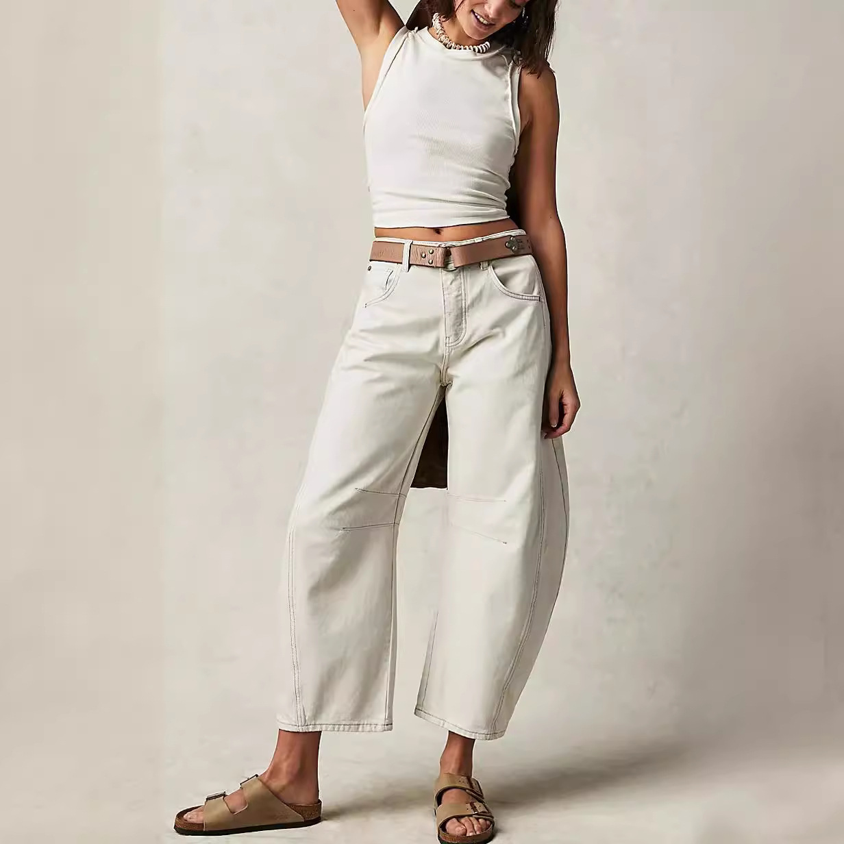 Loose Wide Leg Women's Jeans