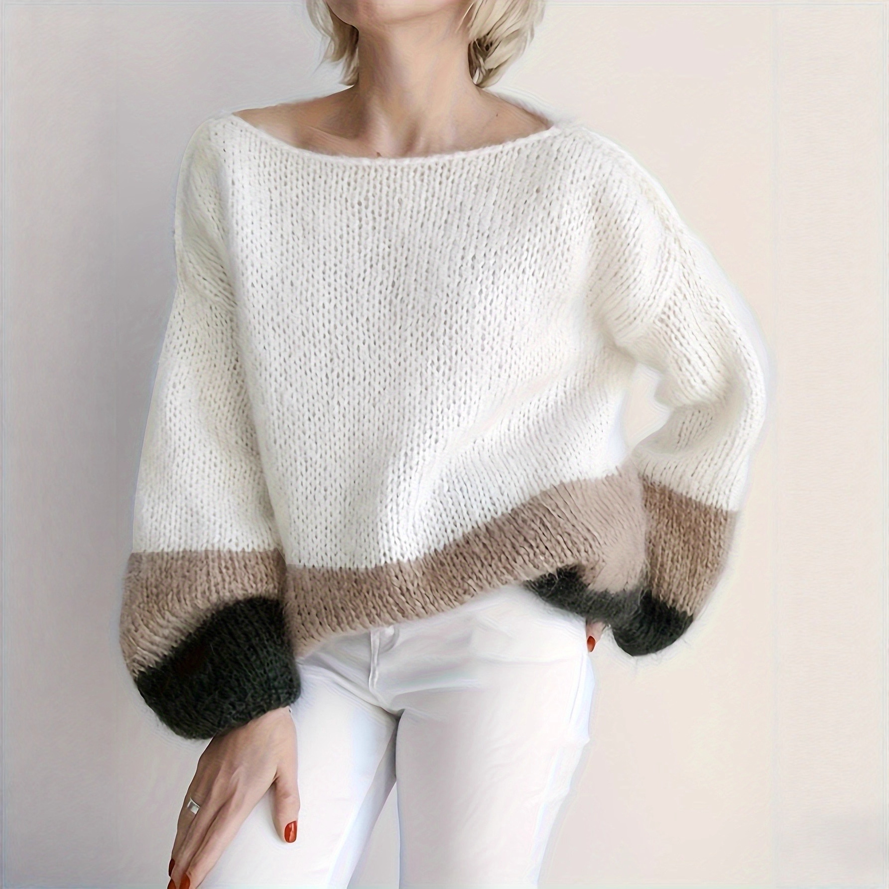 Soft Knitted Round Neck Sweater