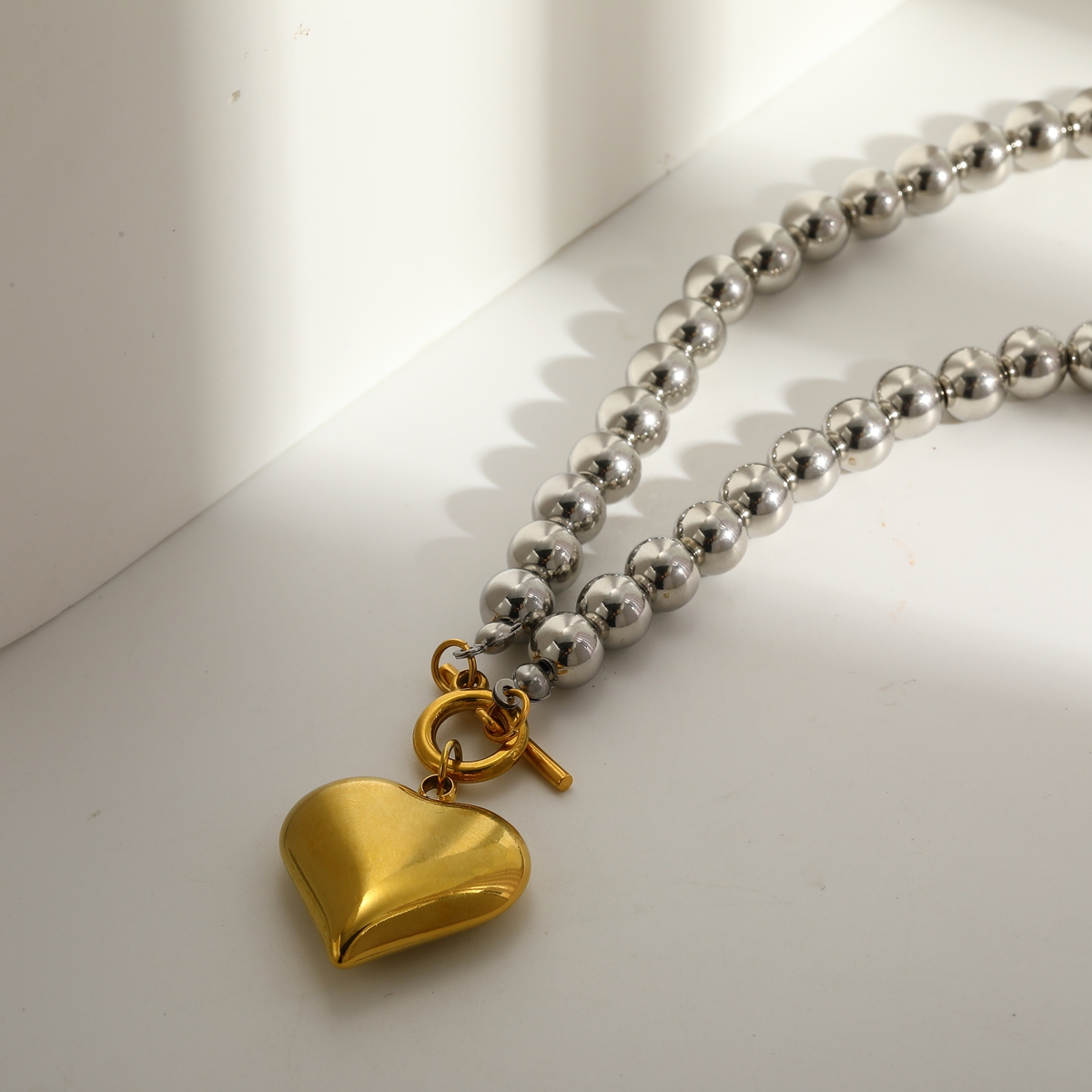 Casava Heart Pendant Necklace & Bracelet Jewelry