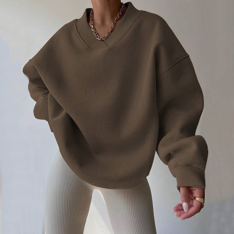 Women's Long Sleeve Round Neck Sweatshirt