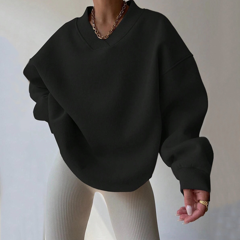 Women's Long Sleeve Round Neck Sweatshirt