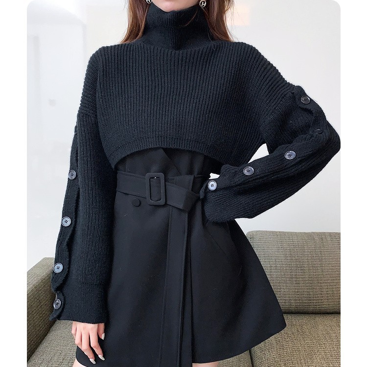 Women's Autumn Winter Short High Collar