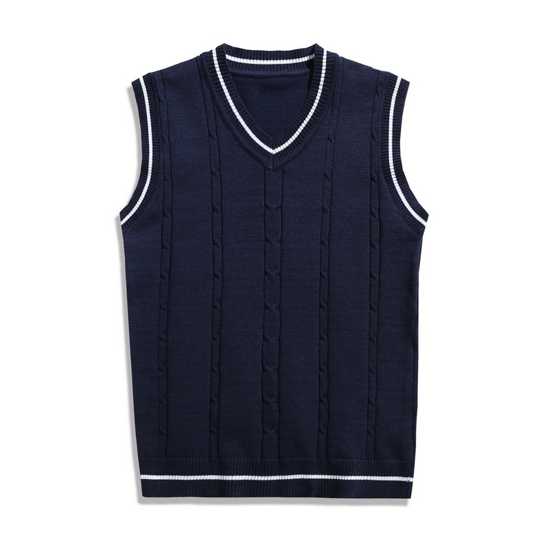 Men's Knitted Sweater V-Neck Vest