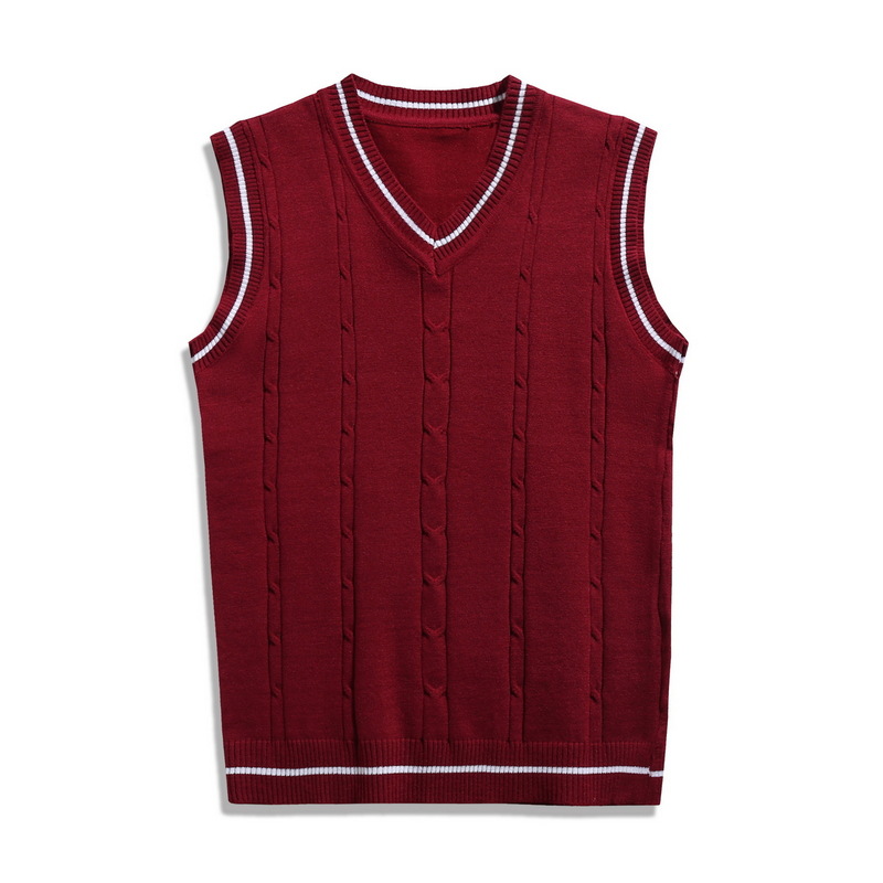 Men's Knitted Sweater V-Neck Vest
