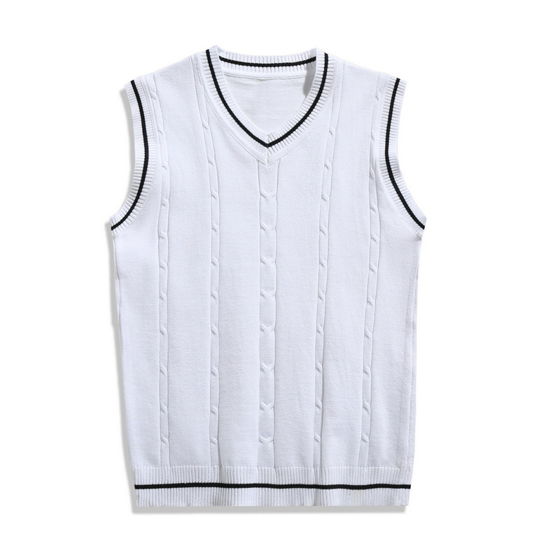 Men's Knitted Sweater V-Neck Vest