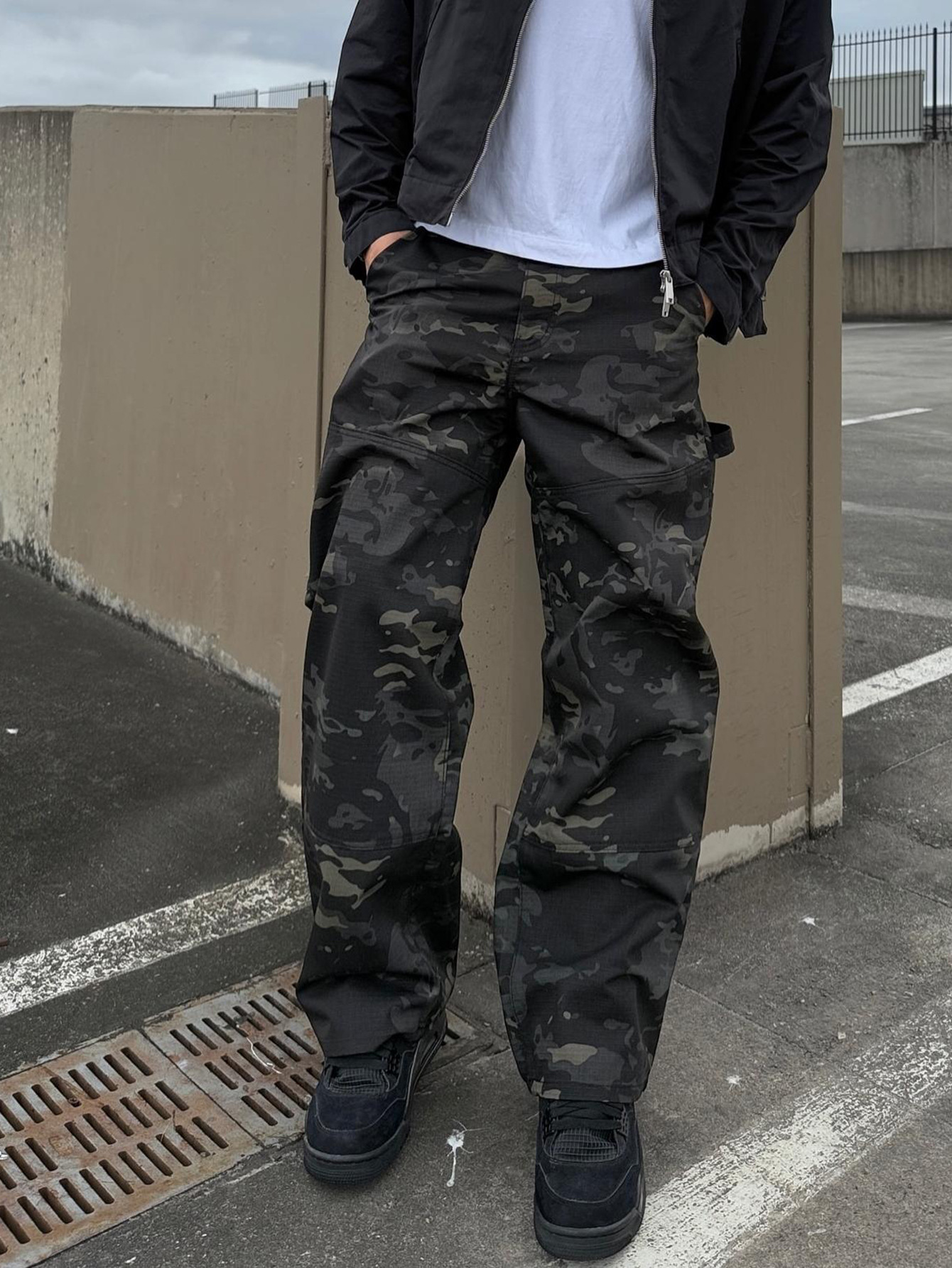 Loose Fit Denim Trousers
