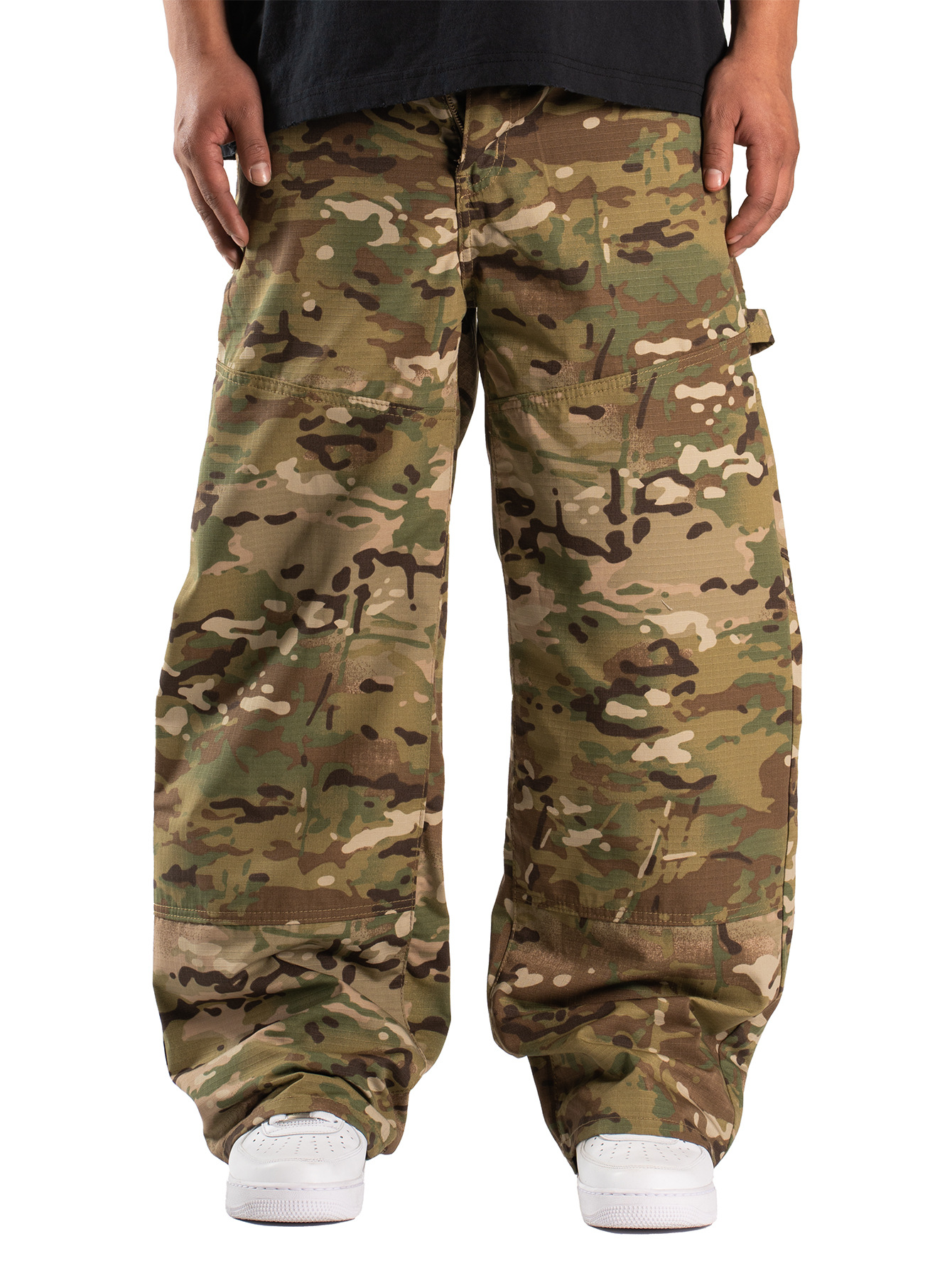 Loose Fit Denim Trousers