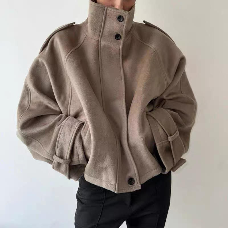Casual Stand Collar Loose Women's Jacket