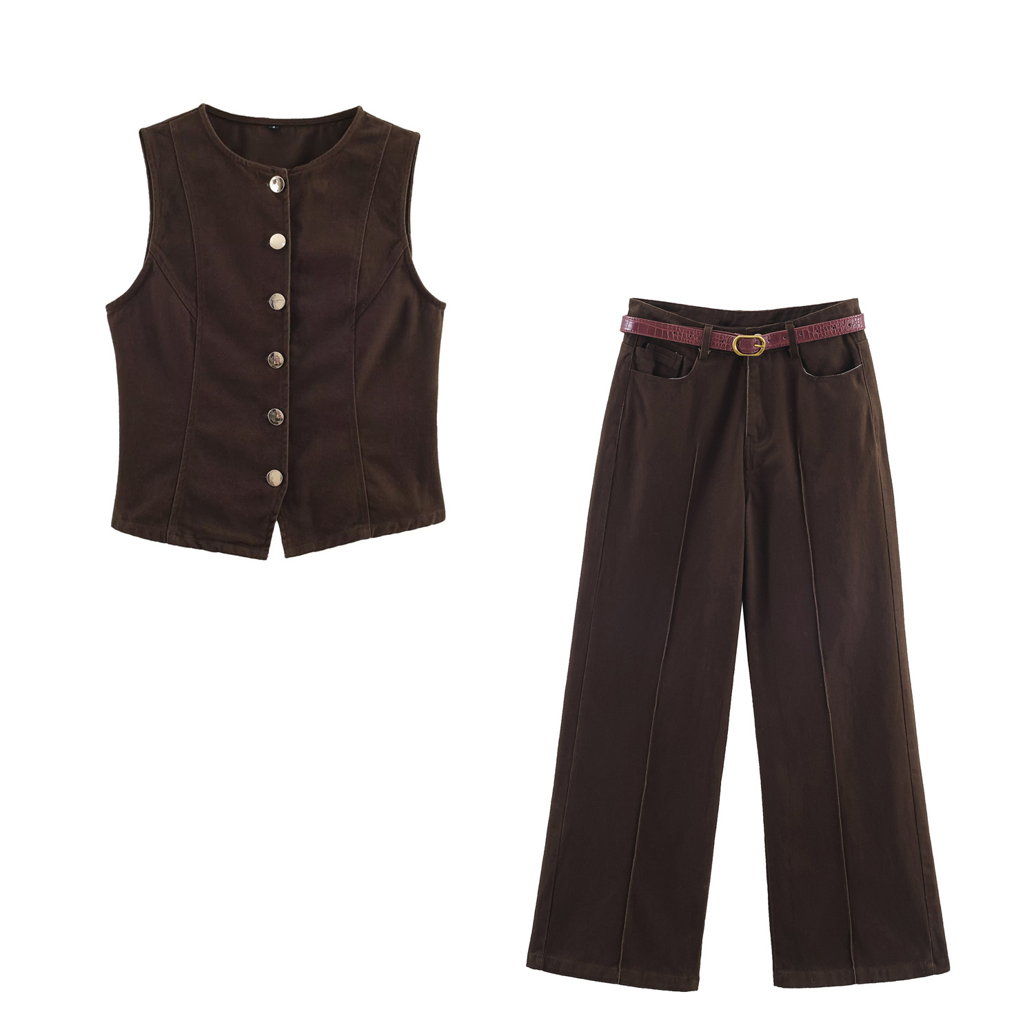No Sleeve Long Pants & Top
