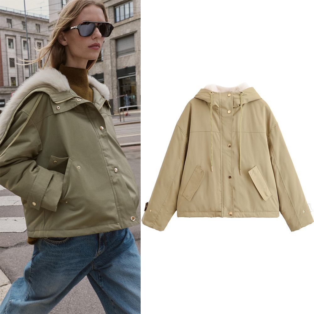 Elegant Solid Color Women's Coat In Polyester Fabric