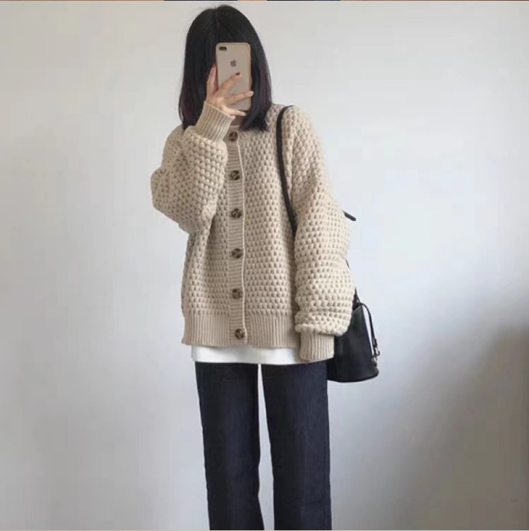 Knit Cardigan With Long Sleeves