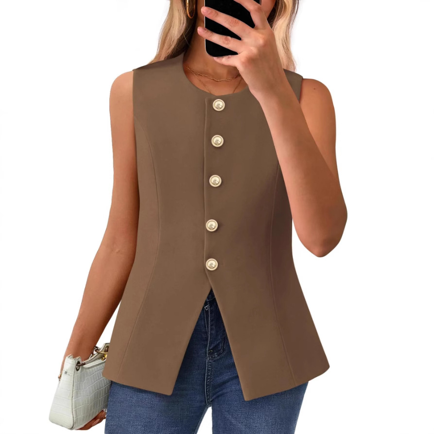 Casava EuroSnap Button Vest – sharp European street style