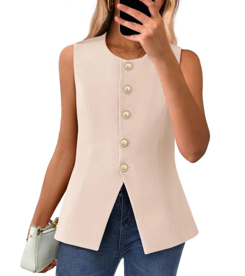 Casava EuroSnap Button Vest – sharp European street style