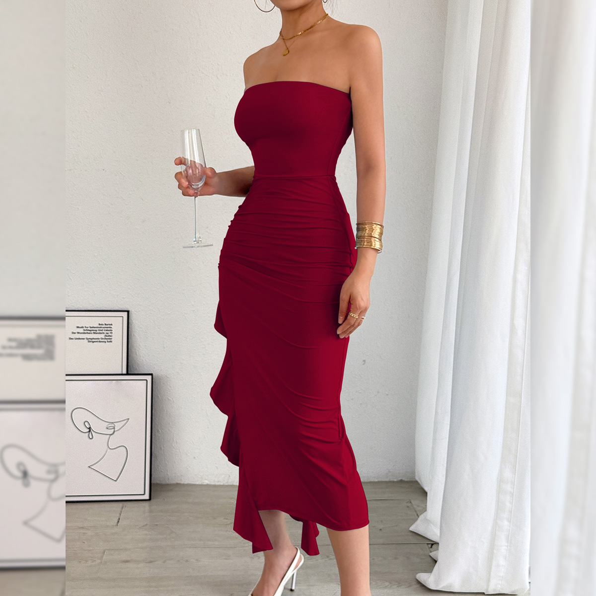 Casava Bodycon Split Hem Dress