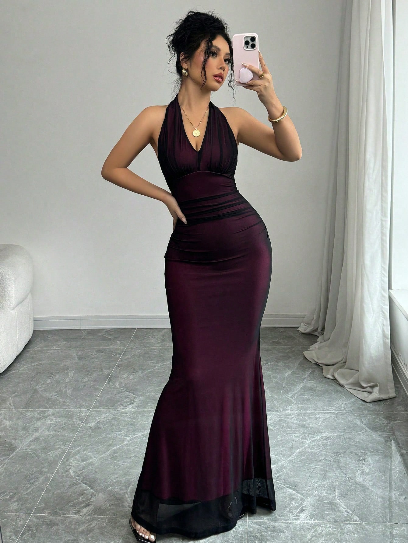 Casava V-neck midi dress