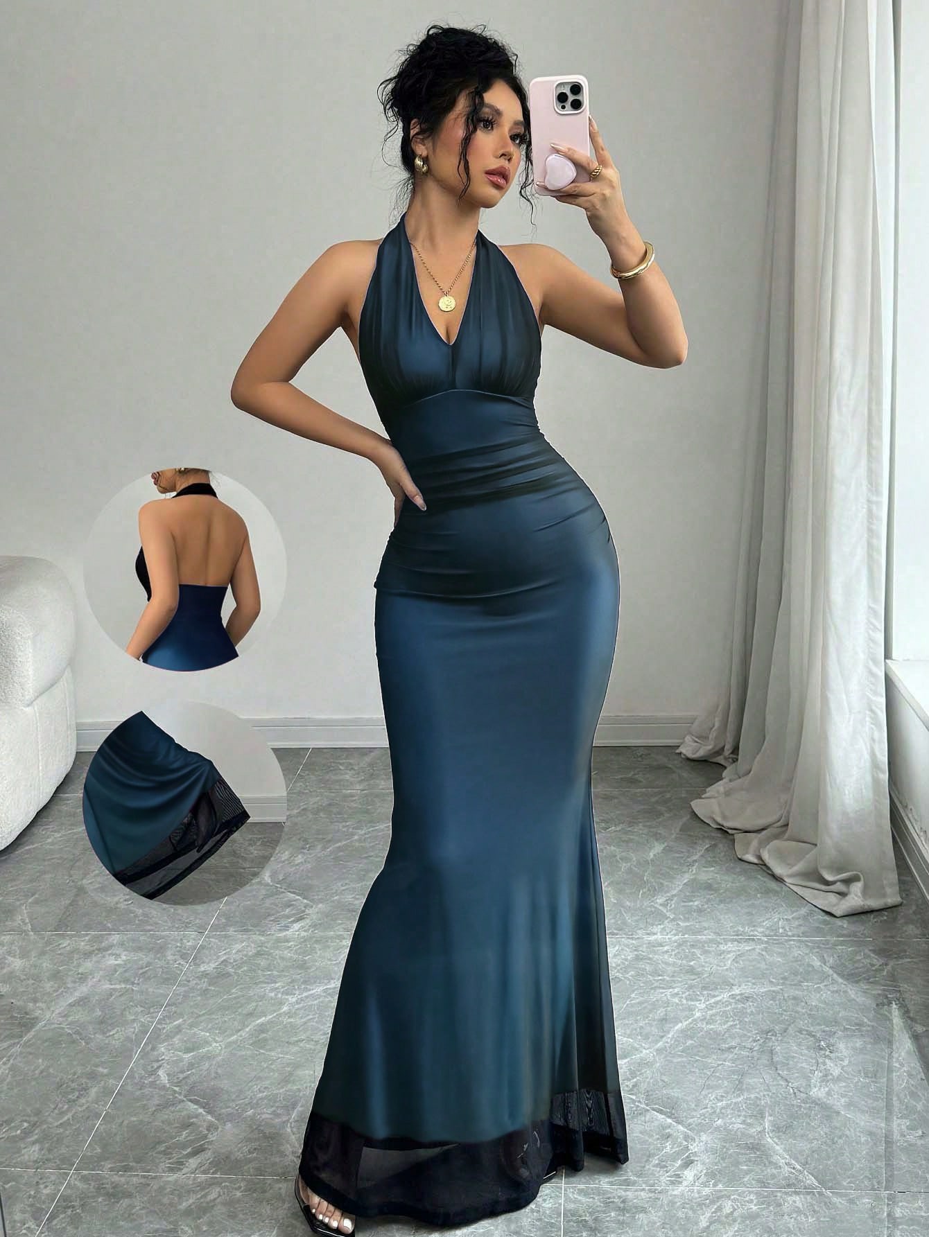 Casava V-neck midi dress