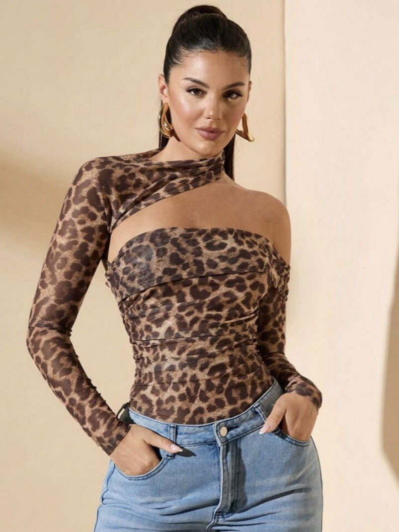Casava Retro Print One-Piece Top