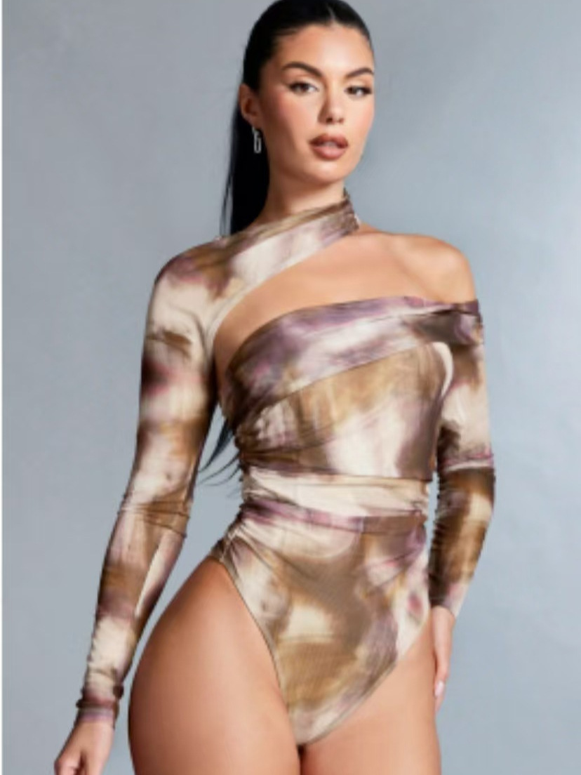 Casava Retro Print One-Piece Top