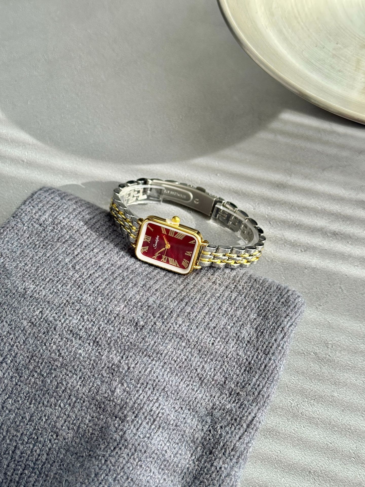 Rectangular Dial Alloy Strap Single Piece Discount Jewelry Accessories