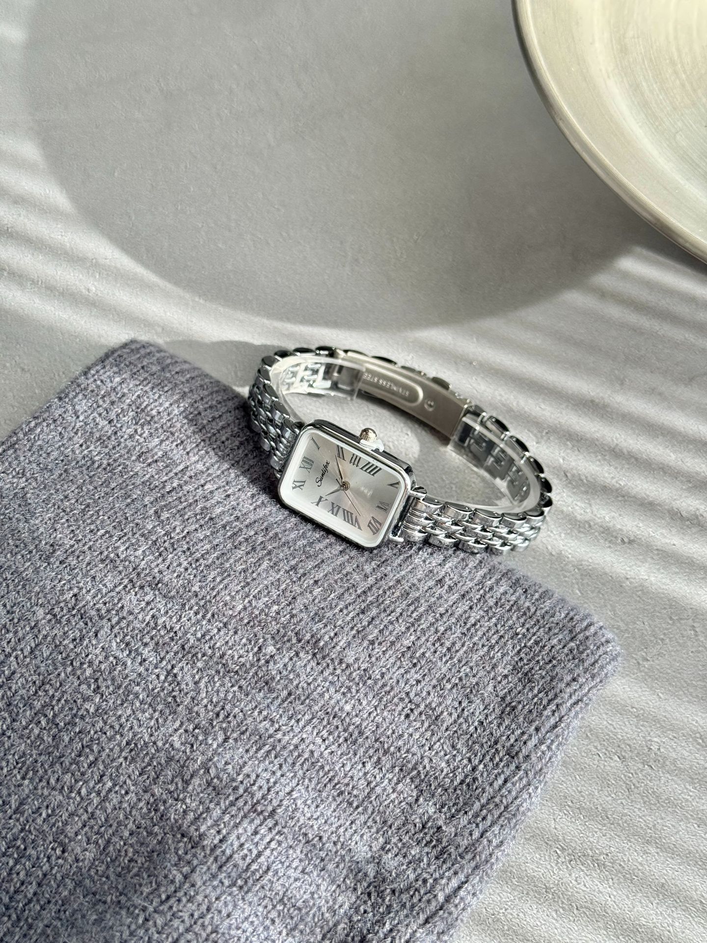 Rectangular Dial Alloy Strap Single Piece Discount Jewelry Accessories