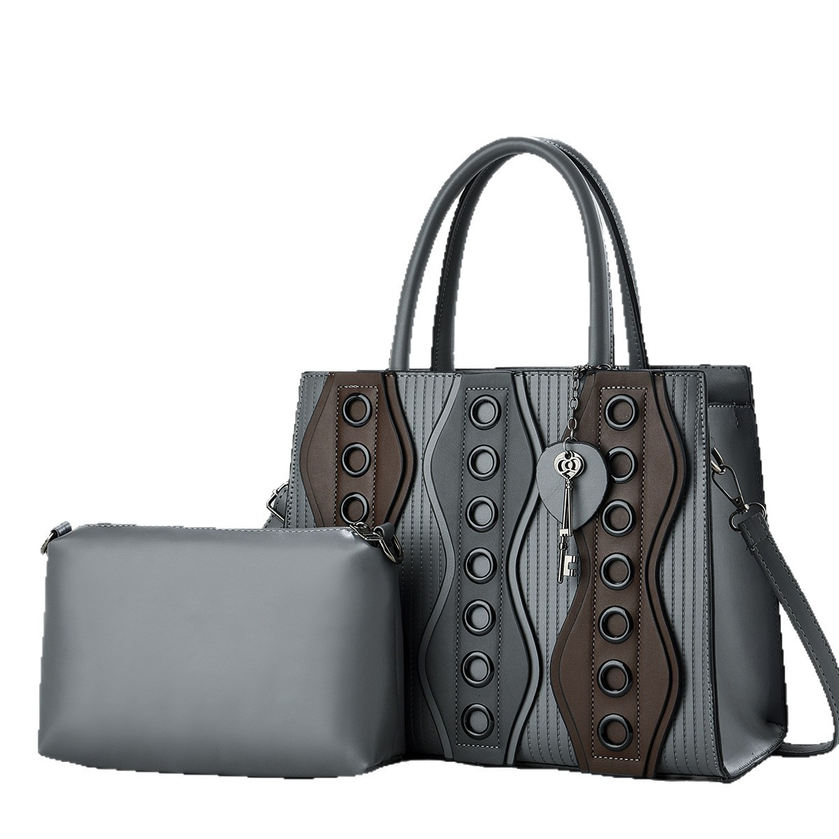 Simple Solid Color Leather Bag