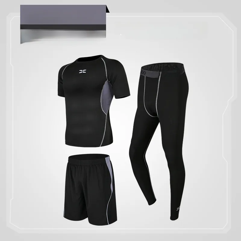 Men's Dyed Black Gym Short Sleeve Fitness Shirt
