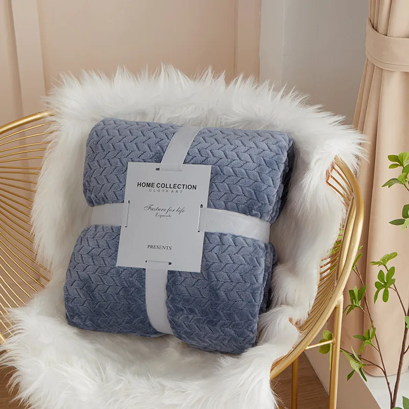 Casava Wheat Ear Coral Fleece Comfort Blanket