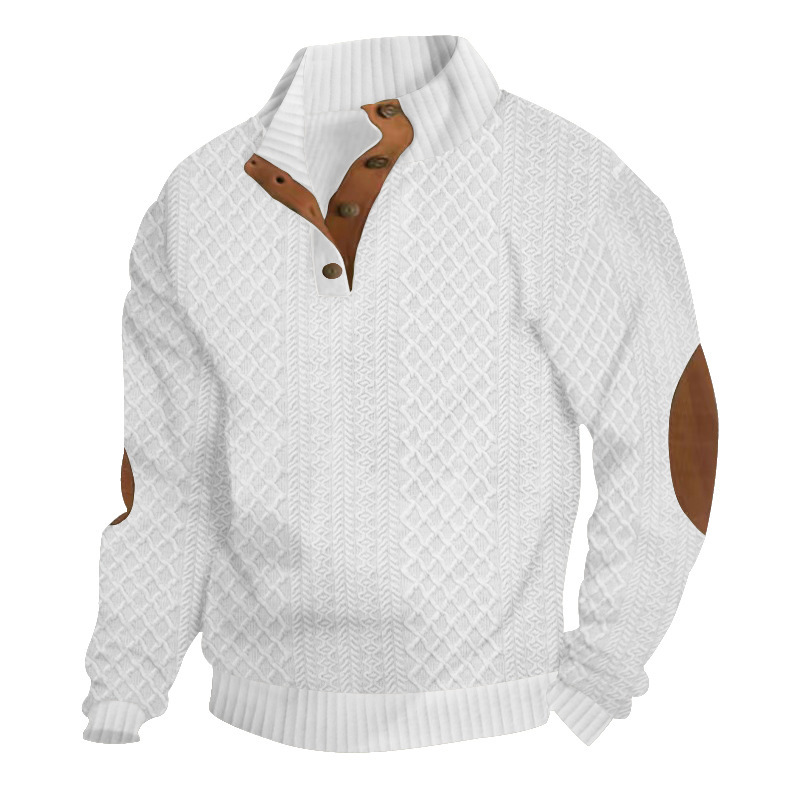 Men's Casual Knitted Long Sleeve Hoodie